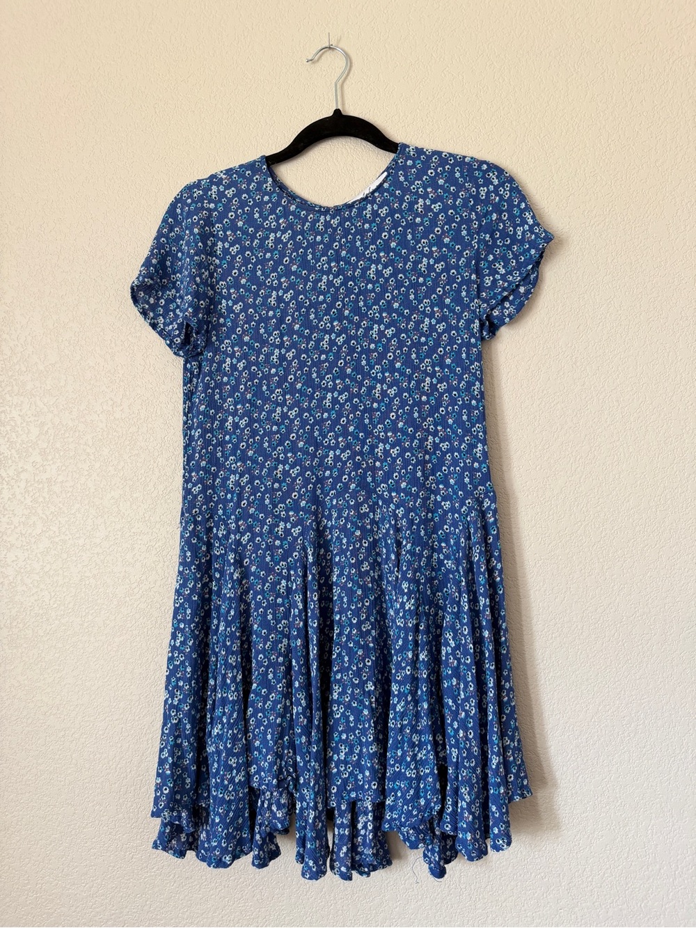 Petal & Pup Baby Doll Blue Floral Dress
